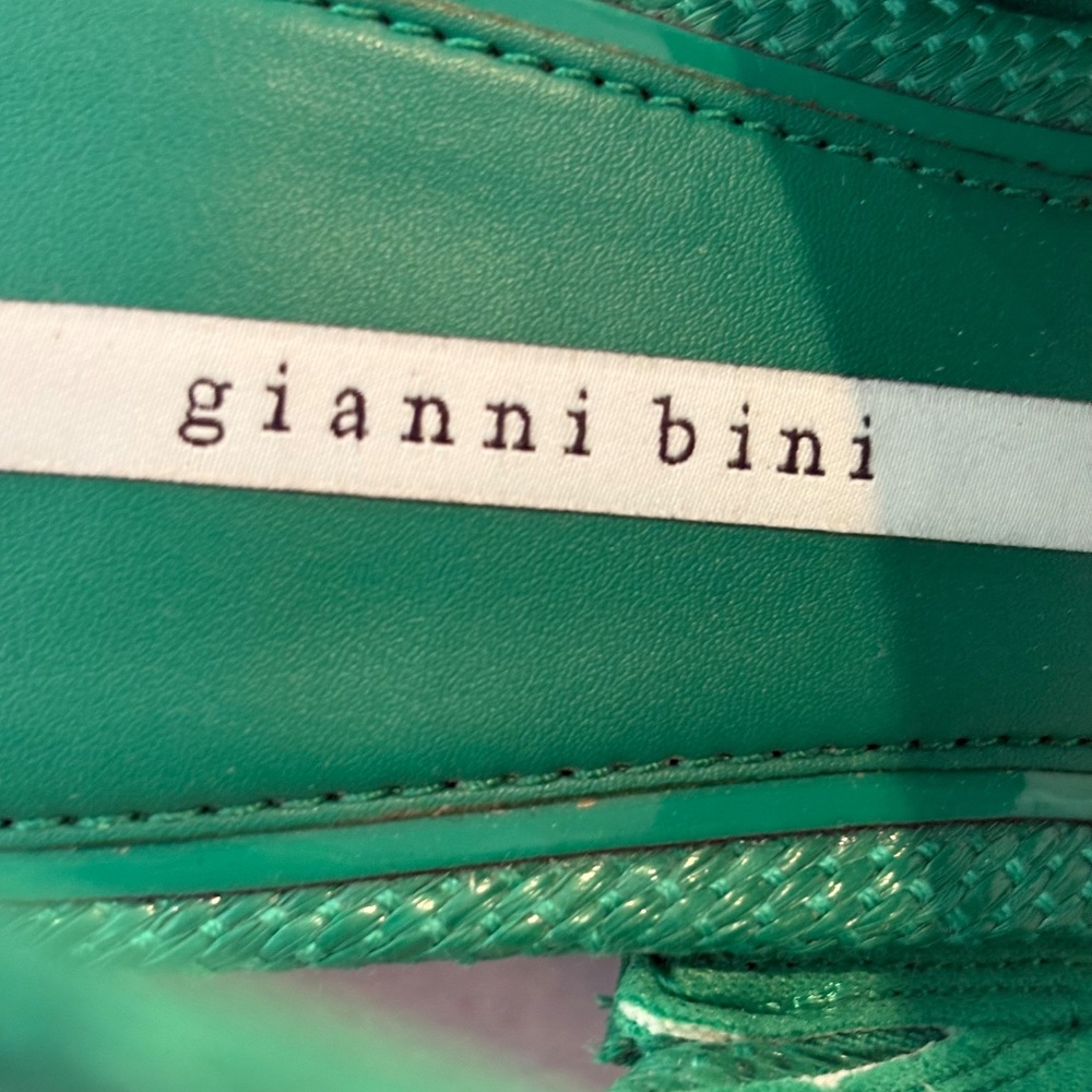 Gianni Bini‎ Green Sculptural Heel Sandals – Size 9.5M - Picture 2 of 16